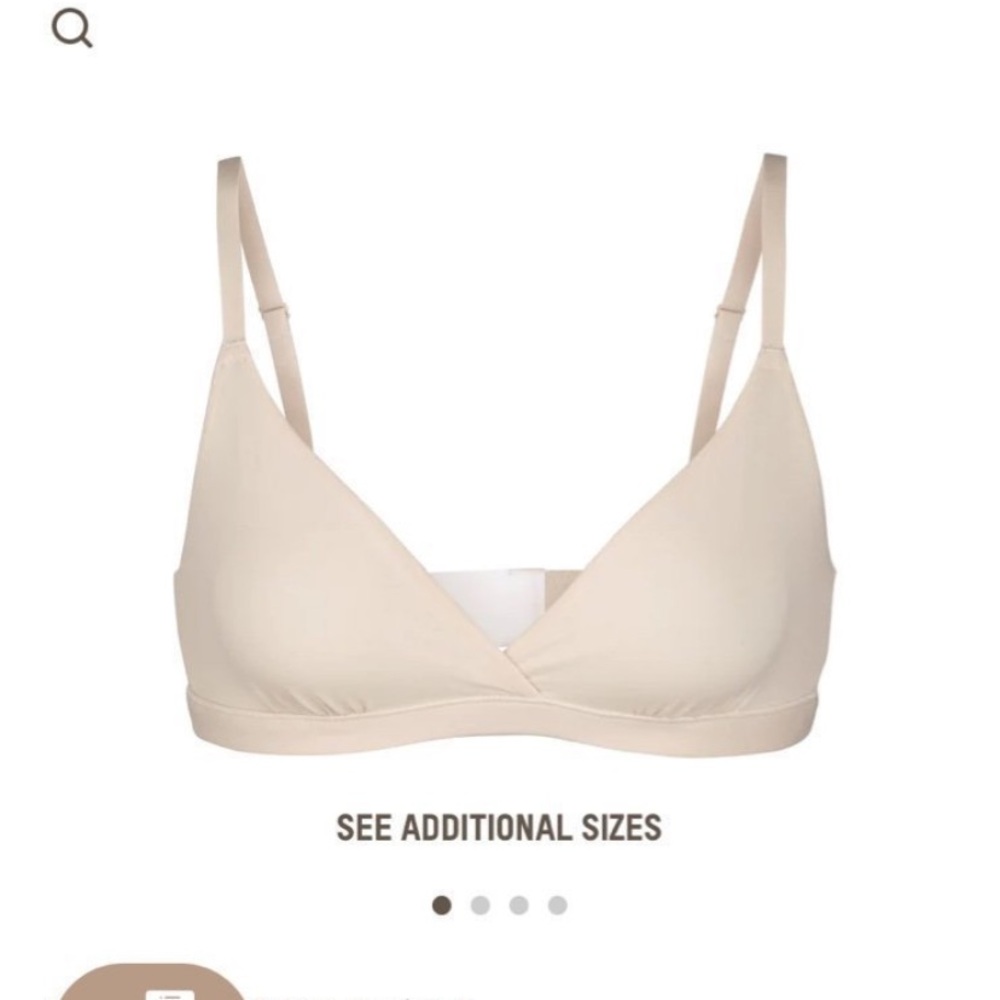 Skims FITS EVERYBODY CROSSOVER Bralette Size Medium Like New